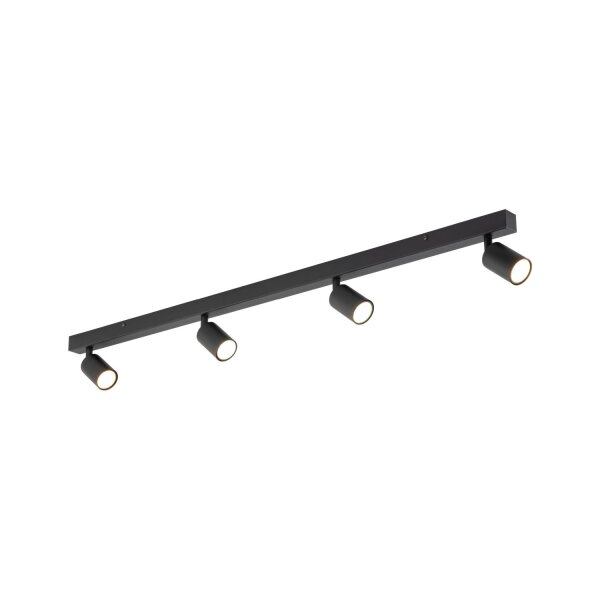 Deckenspot flexibel 4-flammig Schwarz GU10 L:123 cm