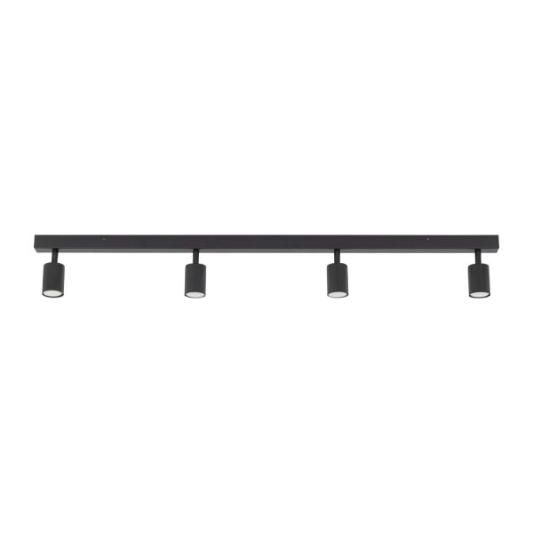 Deckenspot flexibel 4-flammig Schwarz GU10 L:123 cm