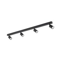 Deckenspot flexibel 4-flammig Schwarz GU10 L:123 cm