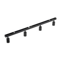 Deckenspot flexibel 4-flammig Schwarz GU10 L:123 cm