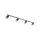 Wandspot schwenkbar 4-flammig Schwarz GU10 L:122 cm