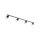 Wandspot schwenkbar 4-flammig Schwarz GU10 L:122 cm