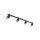 Wandspot schwenkbar 4-flammig Schwarz GU10 L:122 cm