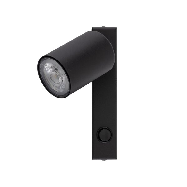 Wandspot verstellbar Schalter Schwarz GU10 B:11 cm