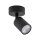 Deckenspot Metall Schwarz akzentuiert GU10 L:12 cm