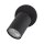 Deckenspot Metall Schwarz akzentuiert GU10 L:12 cm