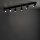 Deckenspot verstellbar Metall Schwarz GU10 L:127 cm