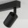 Deckenspot verstellbar Metall Schwarz GU10 L:127 cm