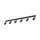 Deckenspot verstellbar Metall Schwarz GU10 L:127 cm
