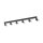 Deckenspot verstellbar Metall Schwarz GU10 L:127 cm