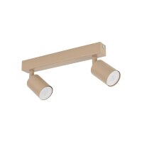 Deckenspot drehbar 2-flammig Sandfarben GU10 L:41 cm