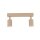 Deckenspot drehbar 2-flammig Sandfarben GU10 L:41 cm