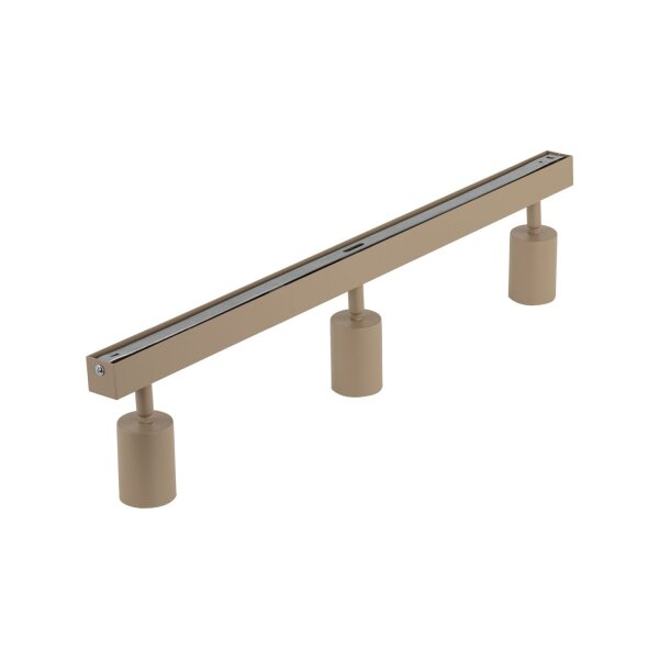 Deckenspot verstellbar Sandfarben Metall GU10 L:77 cm