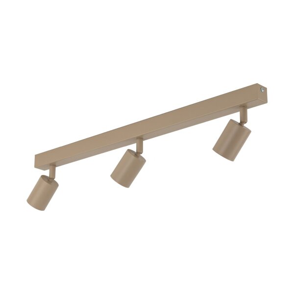 Deckenspot verstellbar Sandfarben Metall GU10 L:77 cm