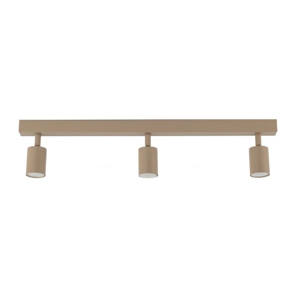 Deckenspot verstellbar Sandfarben Metall GU10 L:77 cm