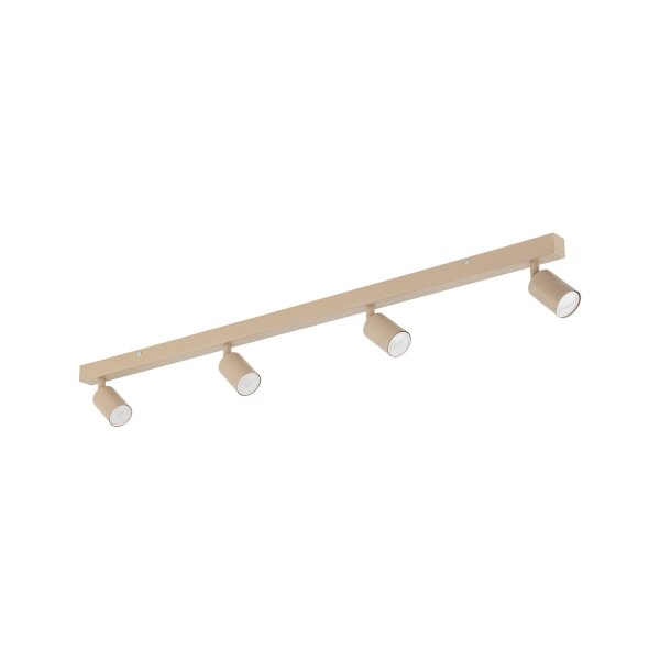 Deckenspot verstellbar Metall Sandfarben GU10 L:123 cm