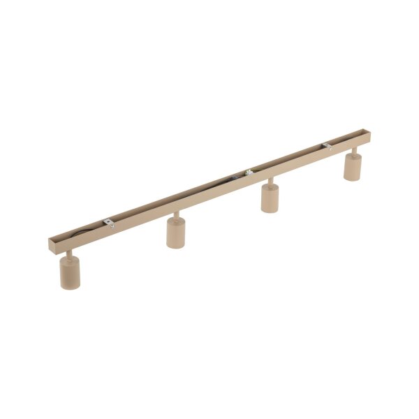 Deckenspot verstellbar Metall Sandfarben GU10 L:123 cm