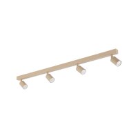 Deckenspot verstellbar Metall Sandfarben GU10 L:123 cm