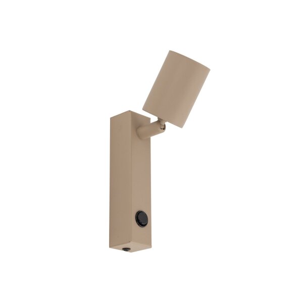 Wandspot flexibel Schalter Sandfarben GU10 B:11 cm