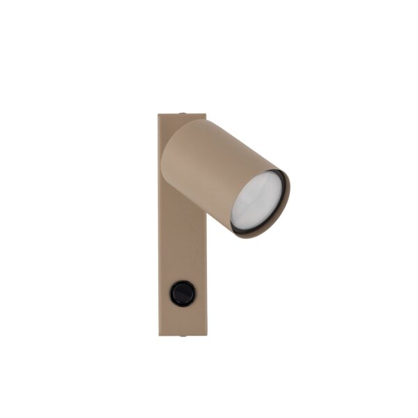 Wandspot flexibel Schalter Sandfarben GU10 B:11 cm
