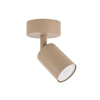 Deckenspot flexibel Metall Sandfarben GU10 L:12 cm