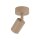 Deckenspot flexibel Metall Sandfarben GU10 L:12 cm