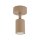 Deckenspot flexibel Metall Sandfarben GU10 L:12 cm