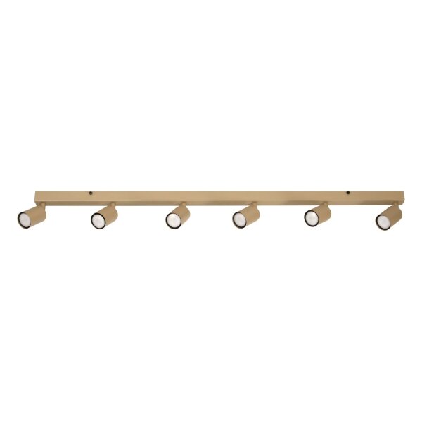 Deckenspot flexibel 6-flammig Sandfarben GU10 127 cm