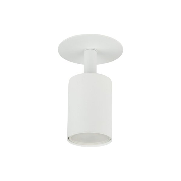 Deckenspot verstellbar Metall Weiß GU10 B:12,5 cm klein