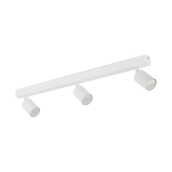 Deckenspot drehbar 3-flammig Metall Weiß GU10 L:77 cm