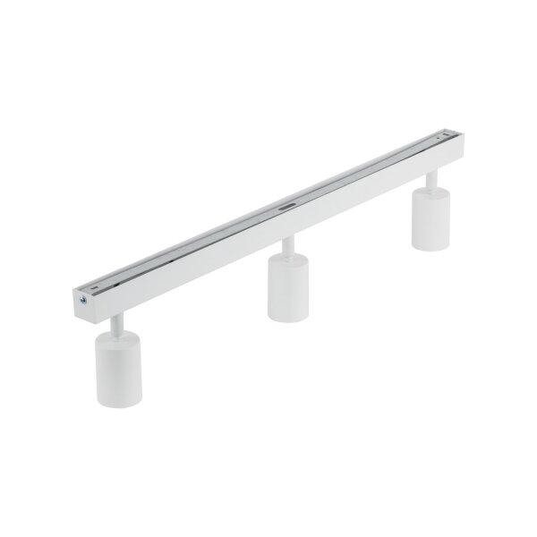 Deckenspot drehbar 3-flammig Metall Weiß GU10 L:77 cm