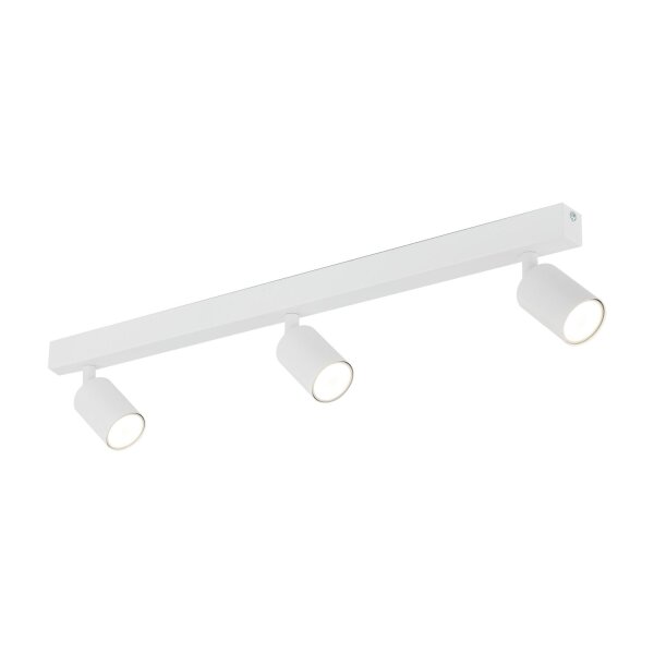 Deckenspot drehbar 3-flammig Metall Weiß GU10 L:77 cm
