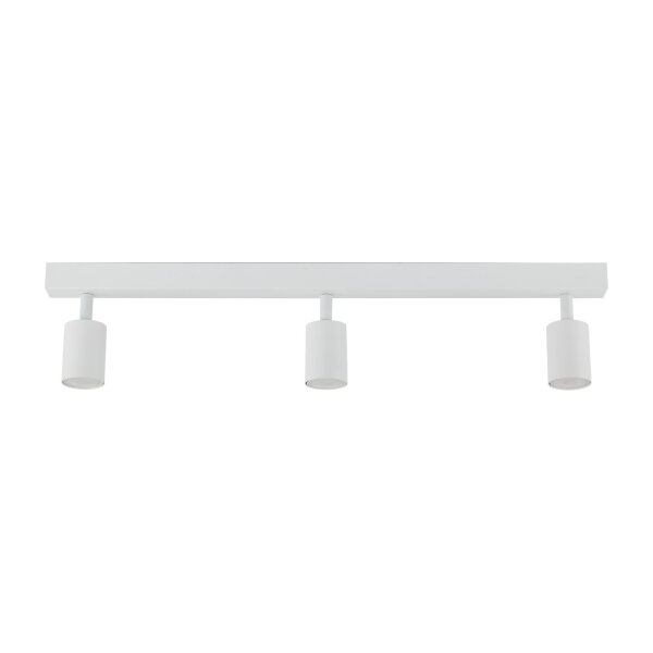 Deckenspot drehbar 3-flammig Metall Weiß GU10 L:77 cm