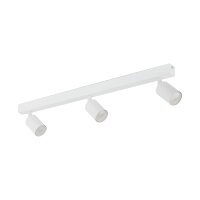 Deckenspot drehbar 3-flammig Metall Weiß GU10 L:77 cm