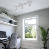 Deckenspot drehbar 3-flammig Metall Weiß GU10 L:77 cm