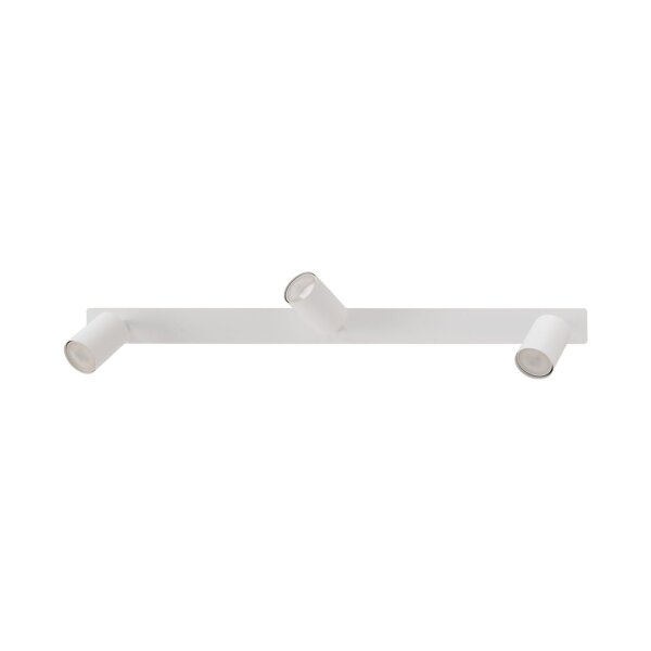 Deckenspot flexibel 3-flammig Metall Weiß GU10 L:77 cm