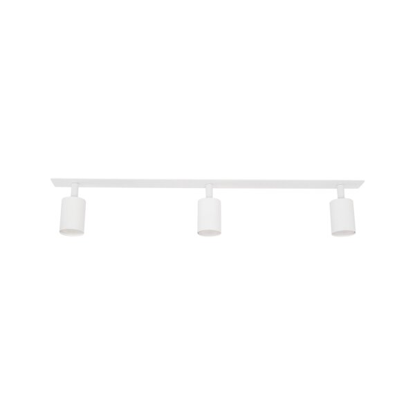 Deckenspot flexibel 3-flammig Metall Weiß GU10 L:77 cm