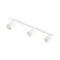 Deckenspot flexibel 3-flammig Metall Weiß GU10 L:77 cm