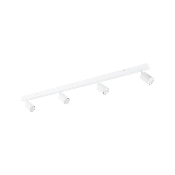 Deckenspot flexibel 4-flammig Metall Weiß GU10 123 cm