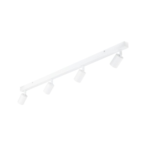 Deckenspot flexibel 4-flammig Metall Weiß GU10 123 cm