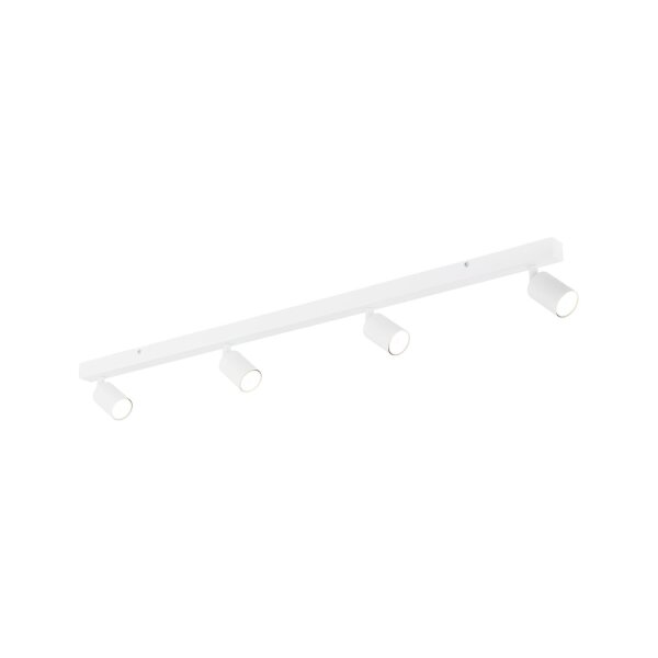 Deckenspot flexibel 4-flammig Metall Weiß GU10 123 cm