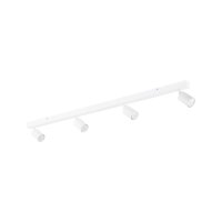 Deckenspot flexibel 4-flammig Metall Weiß GU10 123 cm