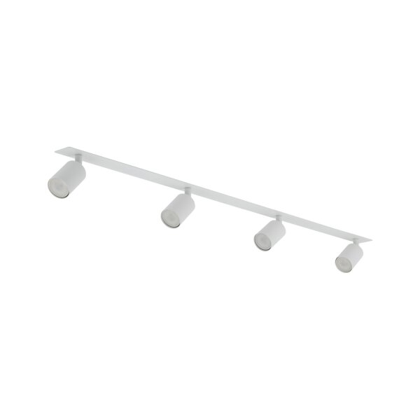 Deckenspot flexibel 4-flammig Metall Weiß GU10 122 cm
