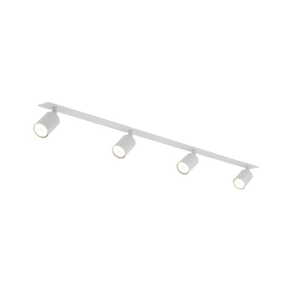 Deckenspot flexibel 4-flammig Metall Weiß GU10 122 cm