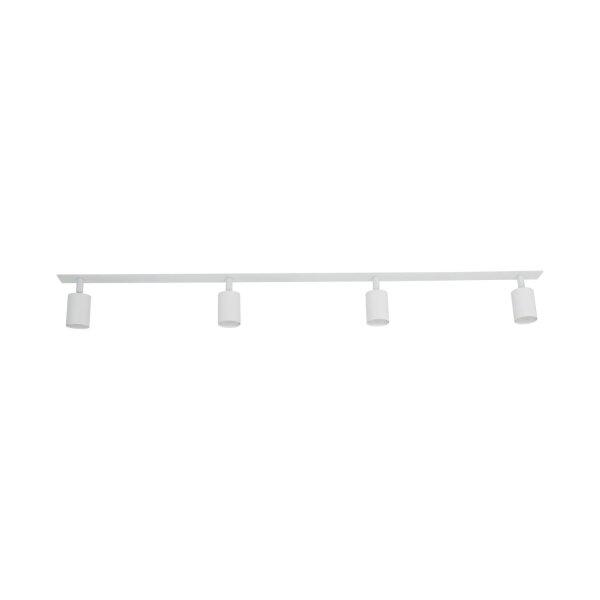 Deckenspot flexibel 4-flammig Metall Weiß GU10 122 cm