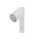 Wandspot verstellbar Schalter Metall Weiß GU10 H:22 cm