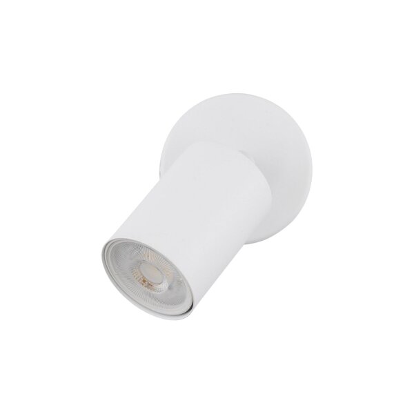 Deckenspot verstellbar Metall Weiß GU10 B:12 cm Modern
