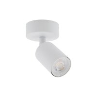 Deckenspot verstellbar Metall Weiß GU10 B:12 cm Modern