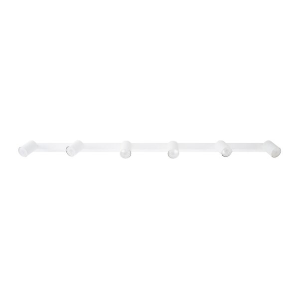Deckenspot verstellbar 6-flammig Weiß GU10 L:127 cm