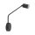 Wandstrahler verstellbar Schalter Schwarz GU10 H:43 cm